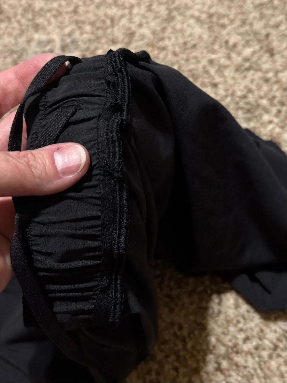 lululemon athletica Black Athletic Running Shorts- Liner Removed Mens Small